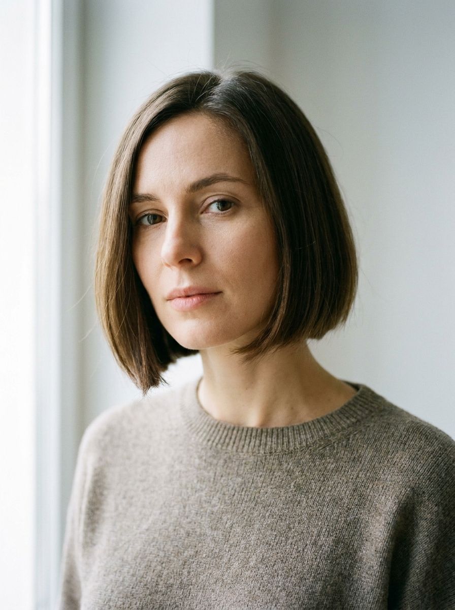 Asymmetrischer kinnlanger Bob - Kinnlange Frisuren für feines Haar